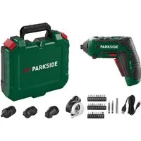 Parkside Akkuschrauber Multi PAS 4 D7 mit 4 Aufsätzen