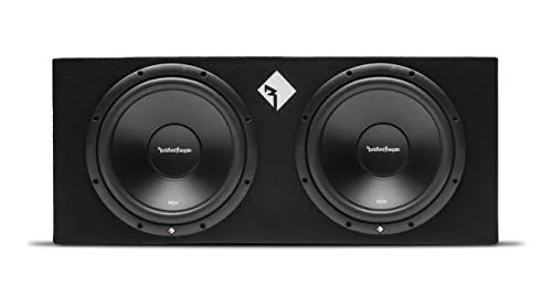 Rockford Fosgate R2-2X12 PRIME Gehäuse-Subwoofer - Car-HiFi-Lautsprecher mit 2 x 30 cm Woofern für druckvollen Tiefbass, 500 W RMS Leistung und präziser Kontrolle – ideal für kompromisslosen Bassgenuss im Fahrzeug.