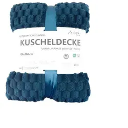 Wohndecke Premium Kuscheldecke von VewoTex – Waffeloptik, 150 x 200 cm