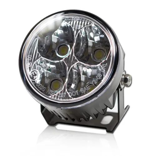 LED Tagfahrlicht mit 4 Led's | klar | rund