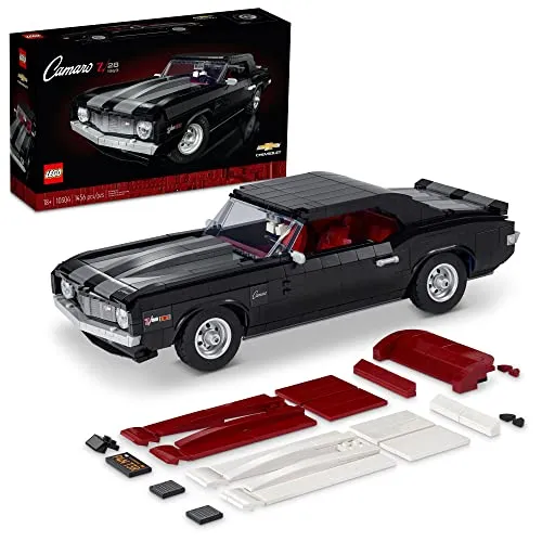 LEGO Icons 10304-1969 Chevrolet Camaro Z28 schwarz 3in1 - Erlebe den Kult des Chevrolet Camaro Z28 mit diesem 3-in-1 Bauset. Baue dein eigenes Modell mit authentischen Details und vielen Anpassungsoptionen. Perfekt für Erwachsene und Sammler!
