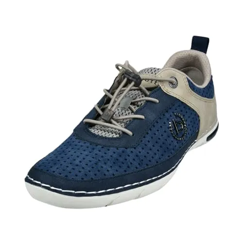 Bugatti Sneaker - Blau Synthetik für Herren - Hochwertige Sportschuhe in EU-Größe 43 aus bequemem Synthetik mit schnürbarem Rundschnitt. Ideal für Sport und Freizeit.