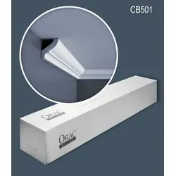 Produktbild Orac Decor Eckprofil CB501N Zierleisten 1 Karton SET 60 Stuckleisten 120 m (1 Karton Leisten-Set, 60-St., Stuckleisten, Eckleisten, Deckenleisten, Zierleisten, 120 m), weiß, nicht grundiert weiß 3.5 cm x 12000 cm x 4.1 cm