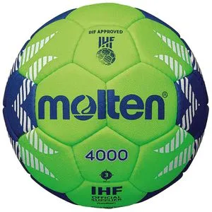 Molten Handball H2A4000-GB, Größe 2 - Handball, ideal für Wettkämpfe mit IHF-Gütesiegel, bietet hervorragenden Grip und Kontrolle durch innovative Oberflächenstruktur.