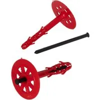 Protektor Dämmstoffdübel 100 Stück Ø10x140mm mit Kunststoffnagel für WDVS