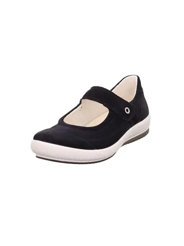 Legero Damen Tanaro Ballerina, Oceano 8000, 42 EU - Bequeme Hausschuhe - Hausschuhe mit herausnehmbarer Einlegesohle aus Leder und recyceltem Futter. Komfortweite 