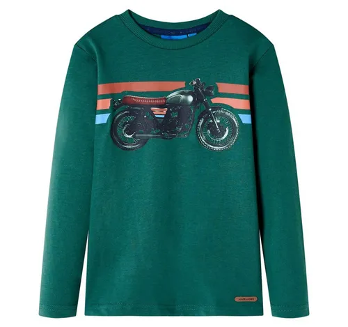 vidaXL Langarmshirt Kinder-Langarmshirt Grün 92