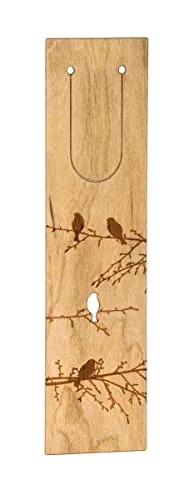 Waldvögel: Holz-Lesezeichen