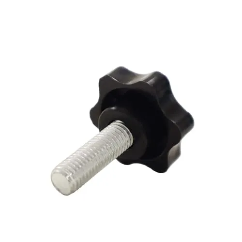 Bituxx Rändelschraube Feststellschraube Sterngriffschraube Knaufschraube Handknopf Werkzeuglose Schraube M10 x 30 mm