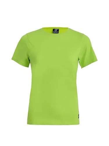 SCHIETWETTER Damen T-Shirt Maja, Frauen Basic, Kurzarm-Shirt, Rundhals, Unifarben Lime 46