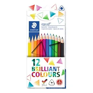 STAEDTLER ergosoft 157 Buntstifte farbsortiert, 12 St.