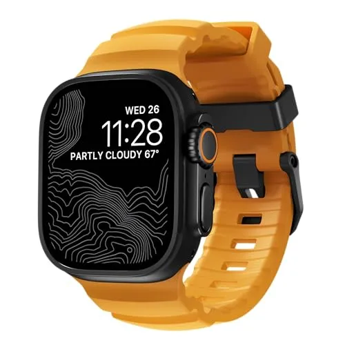 NOMAD Rocky Point Band für Apple Watch 42/44/45/49 mm - Smartwatch Ersatzarmband, wasserfest und extrem stabil, ideal für aktive Nutzer. Leicht und atmungsaktiv, perfekt für alle Apple Watch Modelle.