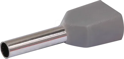QUAD 22C434 - Twin-Aderendhülsen 0,75 mm², Grau 100 St.