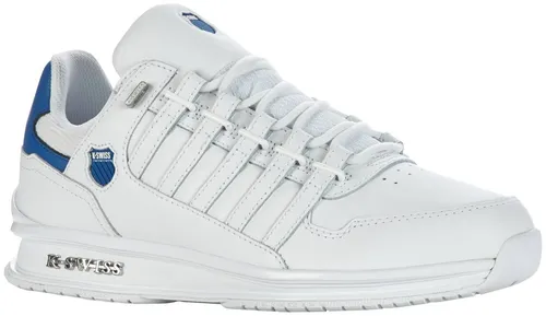 K-Swiss Rinzler GT Herren Sneaker - Sneaker in Größe 45, atmungsaktives Obermaterial aus Lederimitat, ideal für Freizeit und Sport mit verstärkter Ferse für zusätzlichen Komfort.
