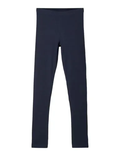 NAME IT Mädchen Basic-Leggins Bio-Baumwolle blau 86
