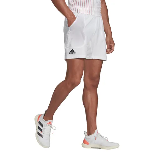adidas Tennishose Melbourne Ergo Short 7inch kurz weiss Herren, Größe: XL