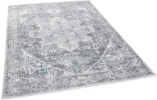 TOM TAILOR HOME Teppich Funky Orient Tabriz - Flachgewebe-Teppich im Vintage Design, strapazierfähig und ideal für Wohn- und Essbereiche mit modischen Farbakzenten.