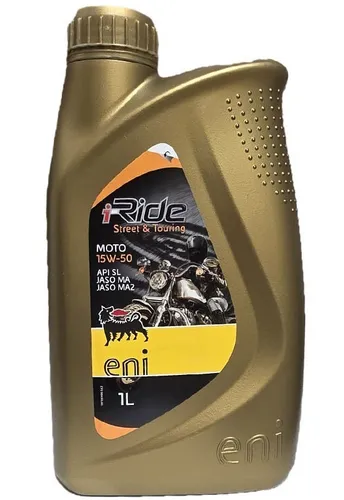 Eni i-ride 4T 15W50 1 liter Motorenöl API SL JASO MA JASO MA Aprilia Piaggi