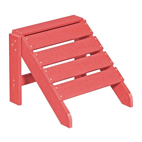 NEG Adirondack Fußbank MARCY in rot von NEG