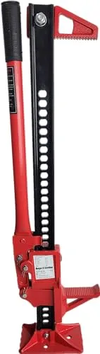 Berger & Schröter 50136 Farm Jack Wagenheber - Werkstatteinrichtung mit 3000 kg Tragkraft, ideal für Offroad- und Traktoreinsätze. Maximale Hubhöhe von 66 cm und geringes Gewicht von nur 11 kg.