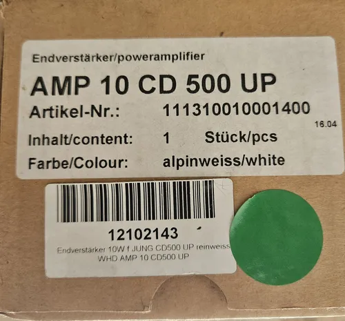WHD/JUNG Endverstärker 10W AMP10CD500UP