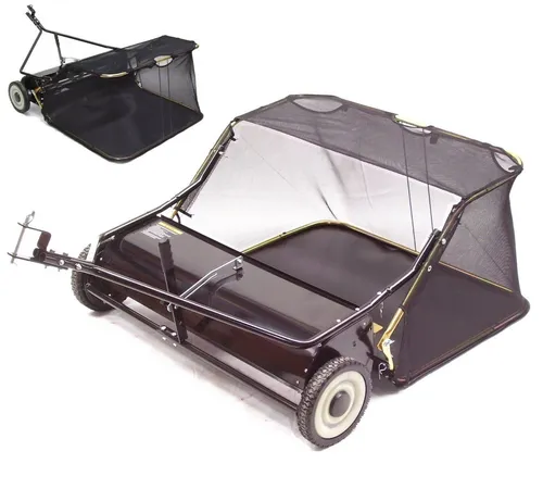 Kehrmaschine 96 cm – Rasenkehrer für Aufsitzmäher und Traktoren - Effiziente Rasenkehrmaschine mit 96 cm Kehrbreite. Ideal für die einfache Reinigung von Rasenflächen, Laub und Schmutz. Mit großem Fangkorb und höhenverstellbarem Kehrmechanismus für optimalen Komfort.