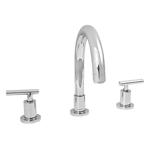 Welfenstein 3-Loch Waschtischarmatur 3L-18F9 - Elegante 3-Loch-Armatur für Badezimmerwaschbecken, mit schwenkbarem Auslauf und langlebigen keramischen Ventilen für präzise Steuerung.