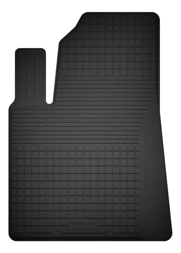 Wielganizator Gummimatte Fahrerseite passend für FIAT 500 FL (2013-2019) Schrägheck | bessere Passform als universelle Matten | Schwarz | Hergestellt in Polen