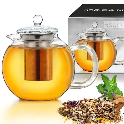 Creano Teekanne aus Glas 1,3l