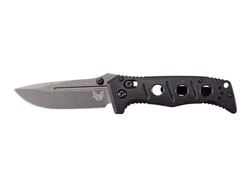 Benchmade Mini Adamas 273GY-1 Taschenmesser - Hochwertiges Jagdmesser mit 8,3 cm Klinge aus CPM-CruWear, G10 Griff für sicheren Halt und Axis Lock Verschluss. Ideal für Outdoor-Aktivitäten und zuverlässigen Einsatz.