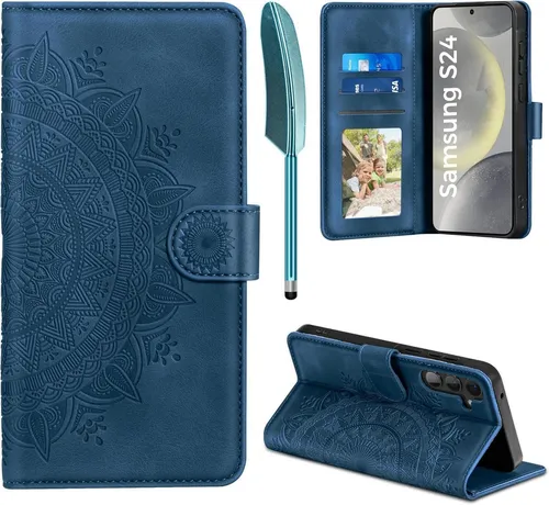 Samsung Galaxy S24 5G Hülle - Flip Wallet Case PU Leder Schutzhülle