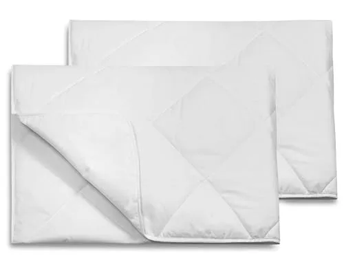 ZOLLNER 2er Set Sommerbettdecke in 135x200 cm – Ultra leichte Einziehdecke - Wärmeklasse 2 - mit Rautensteppung - Füllung aus Polyester - waschbar bis 95°C - Hotelqualität - Oeko Tex® Zertifiziert