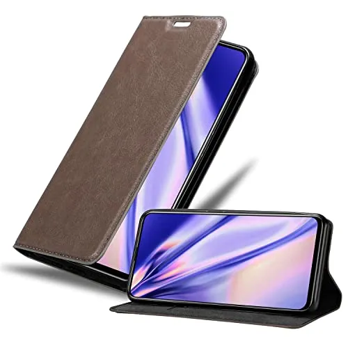 Produktbild Cadorabo Hülle kompatibel mit Huawei P SMART PRO aus Premium Kunst Leder Flip Klappbare Stoßfeste Magnetische [Standfunktion] [Kartenfächern] Cover Hülle für Huawei P SMART PRO Tasche in Braun