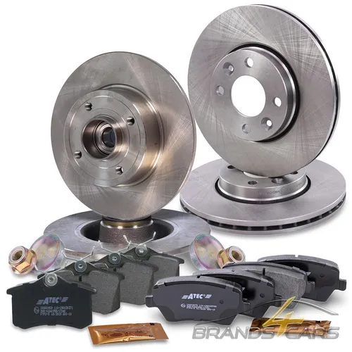 Produktbild ATEC BREMSSCHEIBEN + BREMSBELÄGE VORNE + HINTEN FÜR RENAULT CLIO 3 MODUS +GRAND