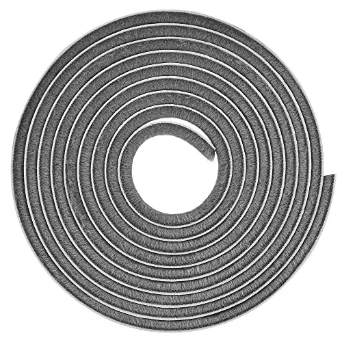 cyclingcolors Bürstendichtung Türdichtung nicht Selbstklebend Türbodendichtung Insektenschutz, Dichtungsbürste für Tür, Fenster, Kleiderschränk,Zugluftstopper für Türen 4,8mm x 4mm x 10m
