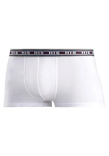 H.I.S Herren Boxershorts Hipster 5er Pack - farblich sortiert (S(4)) - Herren-Boxershorts im praktischen 5er Pack, aus weicher Baumwoll-Stretchqualität für optimalen Tragekomfort, ideal für den Alltag.