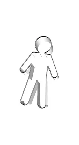 Birkmann, Ausstechform Junge, Edelstahl, 5 x 3 x 2 cm