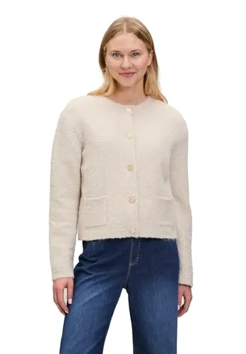 Cartoon Strickjacke Kurz 1/1 - Lässiger Stil - Cardigans mit lässiger Passform, 54 cm Gesamtlänge und Rundhals-Ausschnitt, ideal für entspannte Looks.