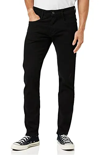 Replay M914.000.80693c1 Jeans Schwarz 32/32 - Hochwertige Slim Fit Jeans für Herren aus Power-Stretch-Denim, bietet perfekten Sitz und hohen Tragekomfort. Ideal für elegante und lässige Outfits.