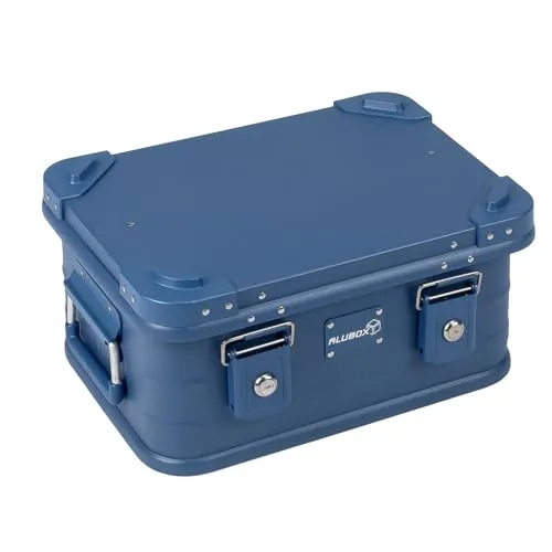 ALUBOX® E18 Premium Dunkelblau Alukiste – Robuste Werkzeugkiste