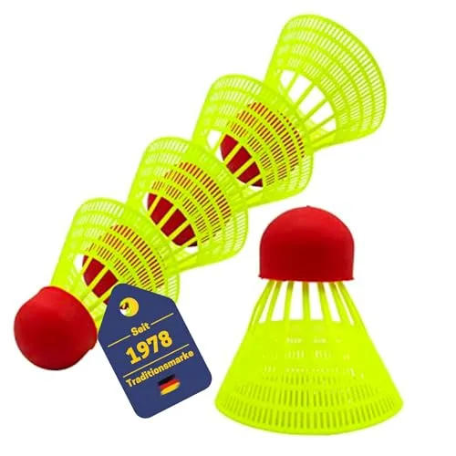 BEST SPORTING Speed Federball Set – Highspeed Bälle aus Nylon für Power-Badminton – langlebige Speedfederbälle mit optimalem Flugverhalten für Indoor & Outdoor Matches (5)