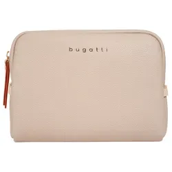 bugatti Ella Kulturbeutel – Stylische Kosmetiktasche in Beige - Reisetaschen – Dieser bugatti Kulturbeutel verbindet edles Design mit Funktionalität und ist der perfekte Allrounder für Reisen oder Sport! Maße: 20,5 x 15,5 x 8,5 cm.