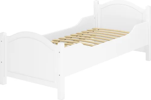 Erst-Holz® Seniorenbett extra hoch 100x200 - Hochwertiges Seniorenbett aus Kiefer Massivholz, ideal für einfaches Aufstehen. Mit variabler Einlegetiefe für Rollroste und Matratzen, stabil und zeitlos.