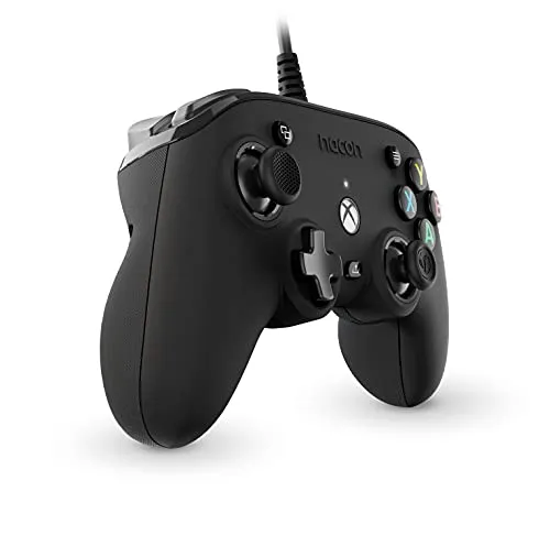 Nacon XBXANCB Controller - Drahtgebundener Spielkonsole Controller mit 3 m Kabel, für präzises Gaming in Schwarz