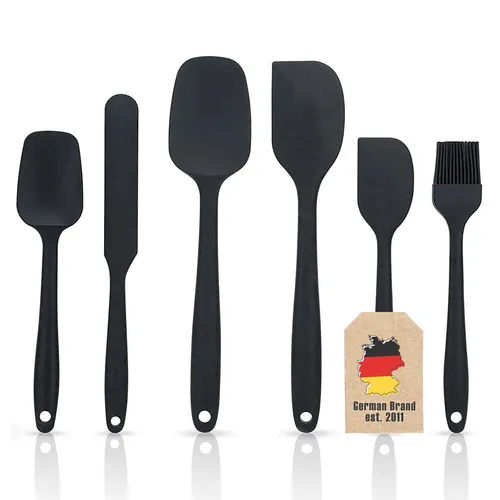 6-teiliges Silikon Spaten Set Antihaft Silikon Spatel Set Backutensilien
