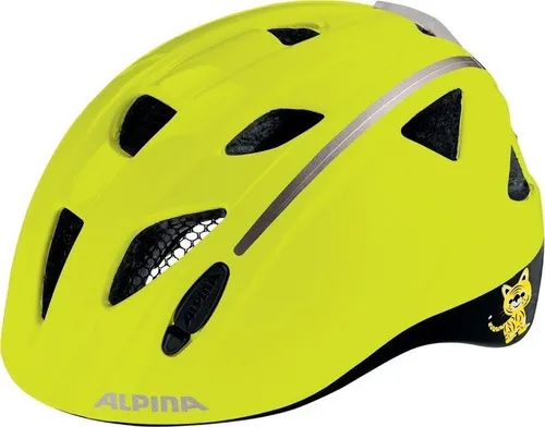 Alpina Ximo Flash Kinder-Helm be visible gloss 45-49 cm in gelb von Alpina