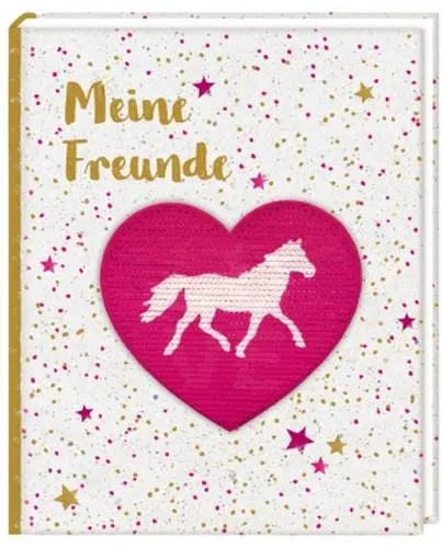 Vedes Kinderbuch Freundebuch: Pferdefr. - Meine Freunde (m. Wendepailletten) 94954 1St.