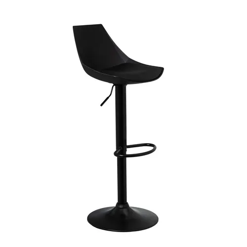 HowHomely Barhocker Hocker schwarz 38x46x104cm Sitzhocker Metall und Kunstleder