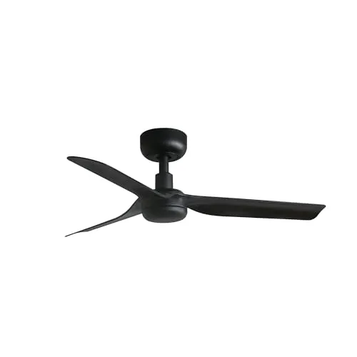 Faro MINI Punt Deckenventilator - Kleiner schwarzer DC-Deckenventilator mit 6 Geschwindigkeiten, energieeffizient und nur 23,5 cm hoch – ideal für jede Raumgröße.