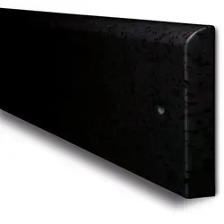 Produktbild PROREGAL Wand-Schrammschutz aus hochwertigem Polyethylen | Zum Aufdübeln mit 6mm Senkkopfschrauben | HxBxT 15x206x2cm | Schwarz